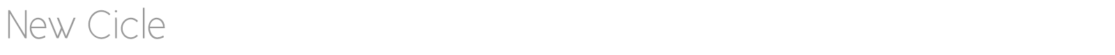 New Cicle font preview